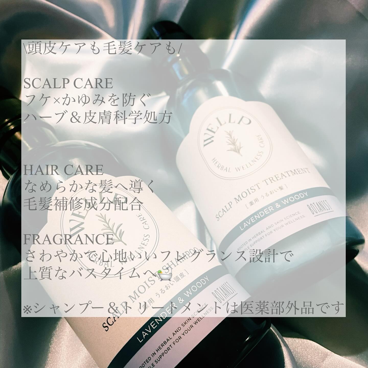 薬用スカルプケアシャンプー/トリートメント モイスト/WELLP/市販シャンプーを使ったクチコミ（2枚目）