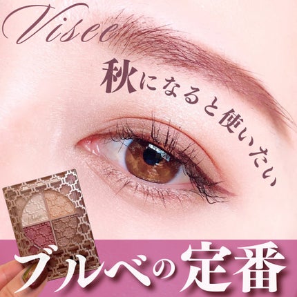 Visée グロッシーリッチ アイズ Nのクチコミ「ブラウンメイクもできる!ブルベ冬におすすめ🩷
【秋に使いたくなるアイシャドウ】をご紹介します♡.....」(1枚目)