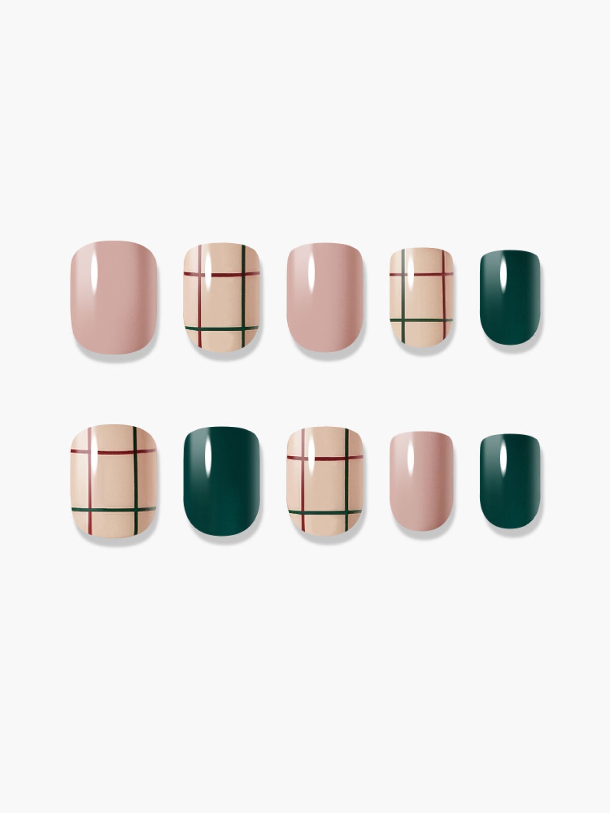 TPUネイルチップ(shape:Short Square) 01 デライトグリーン(Delight Green)