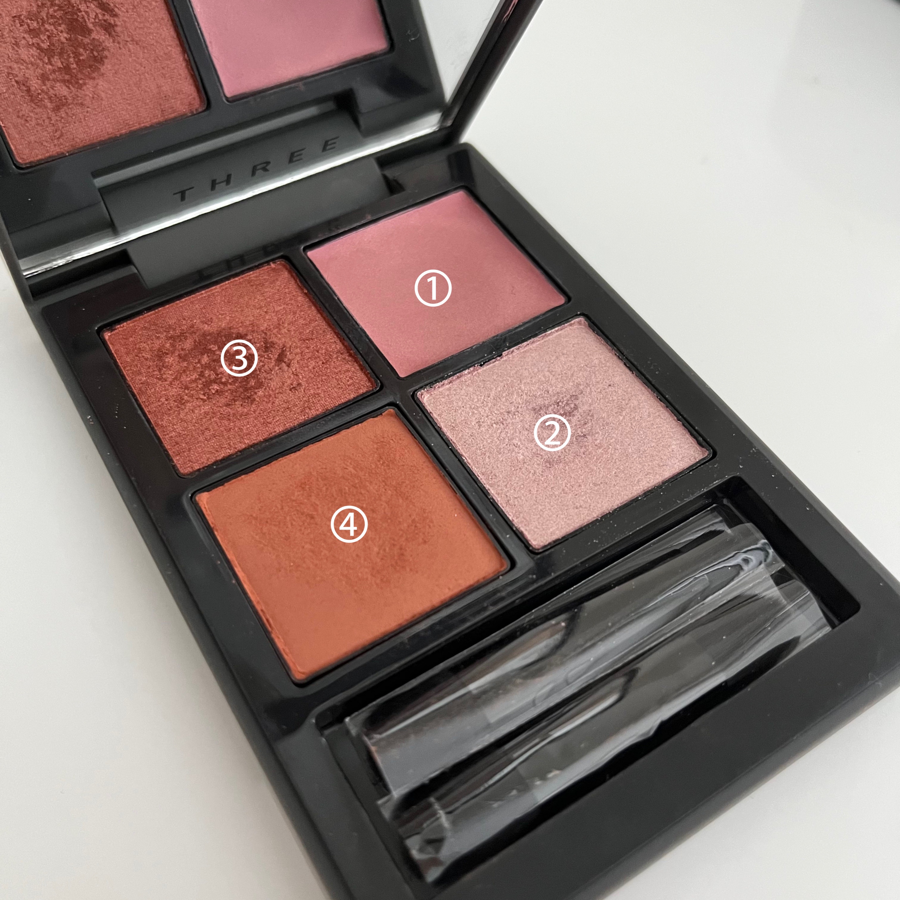 ディメンショナルビジョンアイパレット/THREE/アイシャドウパレットを使ったクチコミ（2枚目）