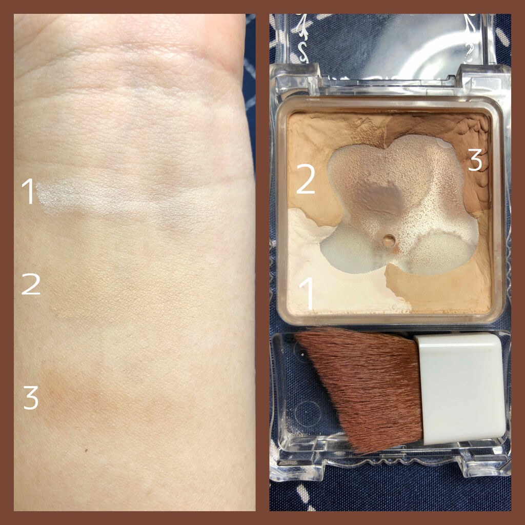 マットフルールシェーディング 01 ナチュラルブラウン/キャンメイク/シェーディングを使ったクチコミ（2枚目）