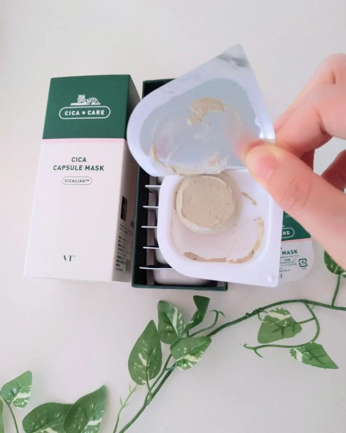 CICA カプセルマスク/VT/洗い流すパック・マスクを使ったクチコミ(3枚目)