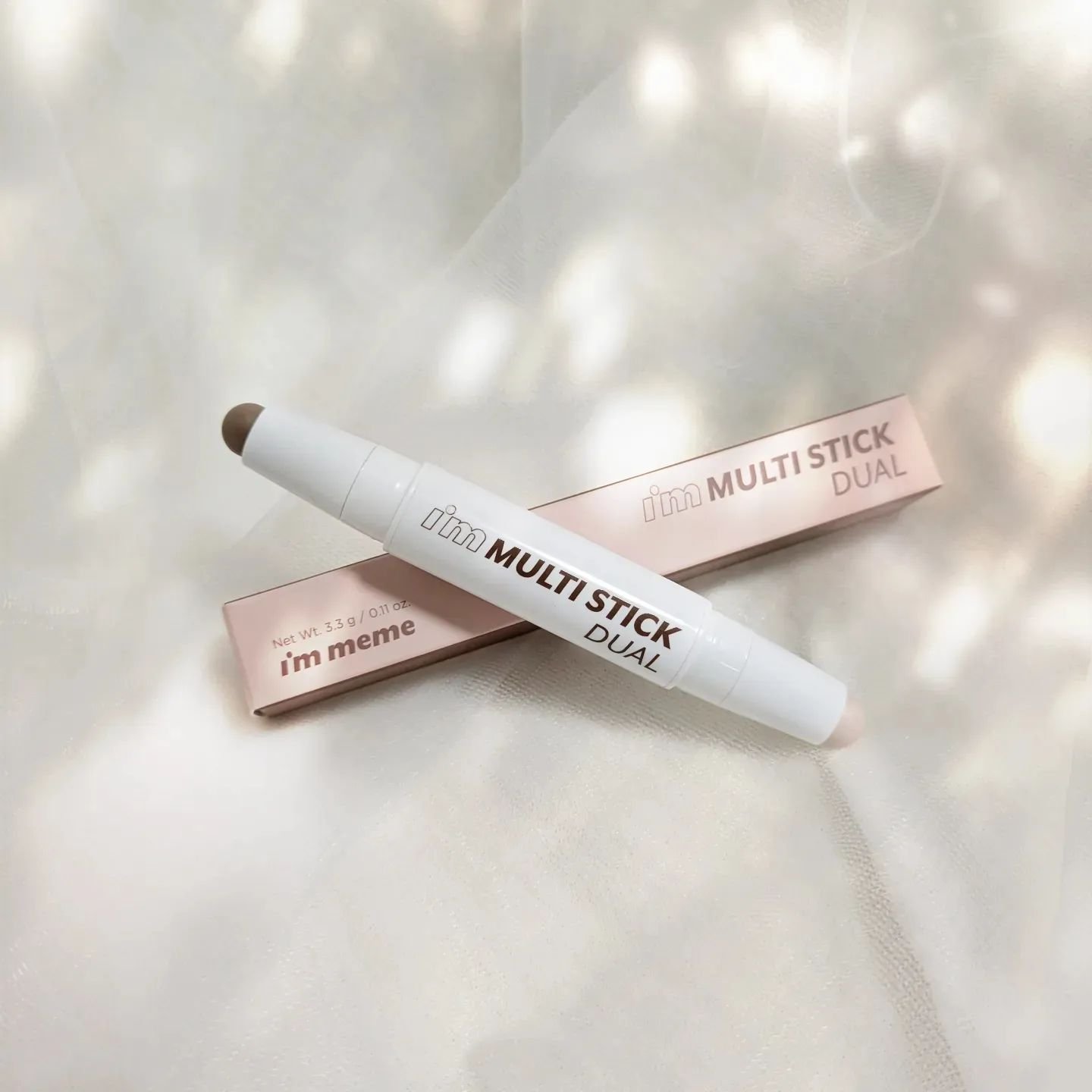 immeme
アイムミミ
アイムマルチスティックデュアル

OliveYoung シェーディング 1位🏅
滑らかな書き心地で
シェーディング&ハイライト
メイクが簡単に出来るアイテム🪞

2in1だから持ち運びしやすくて
荷物を減らした