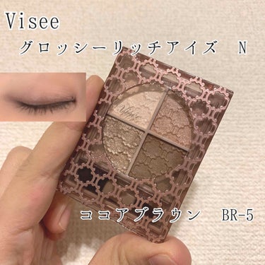 グロッシーリッチ アイズ N/Visée/パウダーアイシャドウを使ったクチコミ（1枚目）