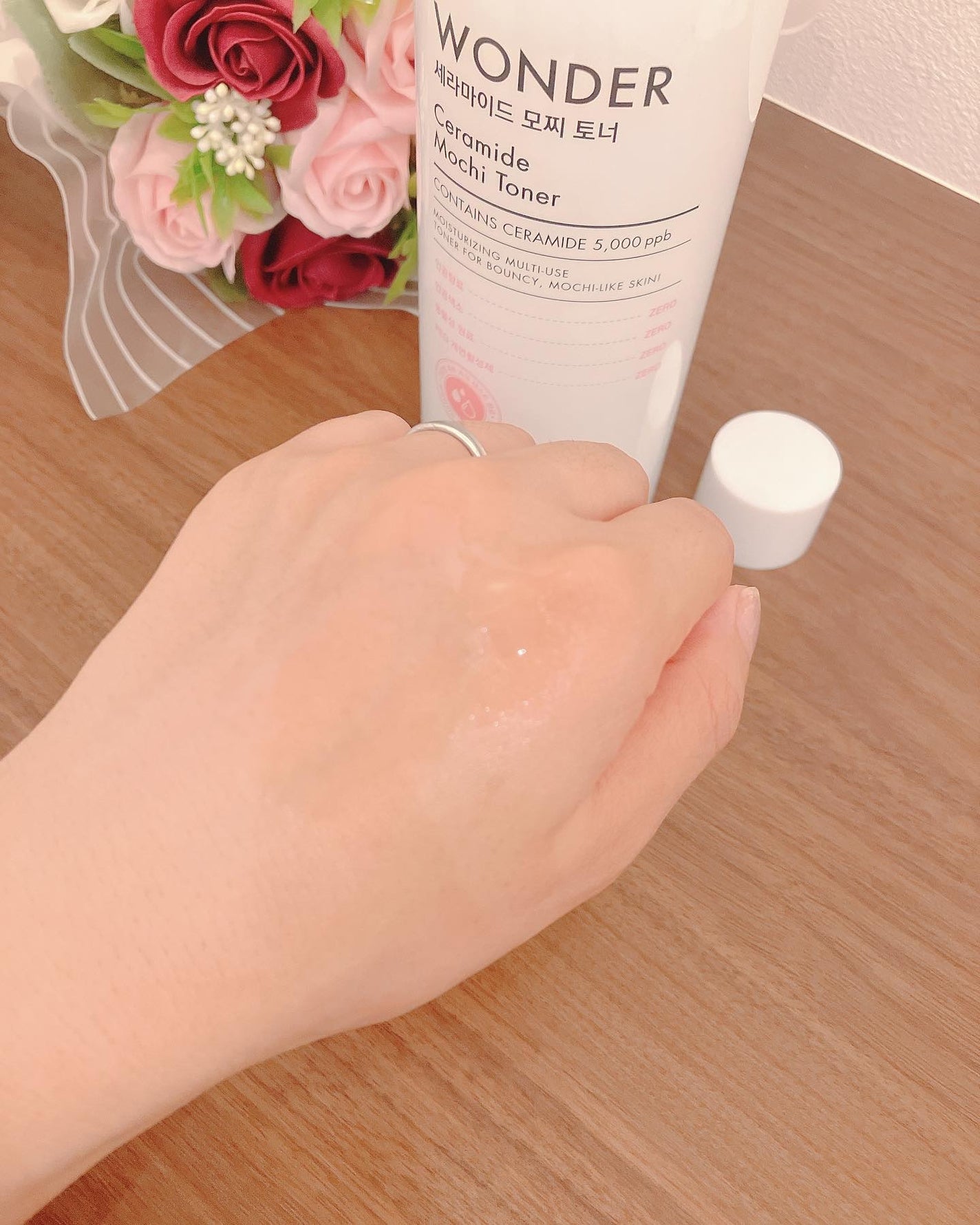 Wonder Ceramide Mochi Toner(トニーモリーワンダーCモチトナー)/TONYMOLY/化粧水を使ったクチコミ(5枚目)