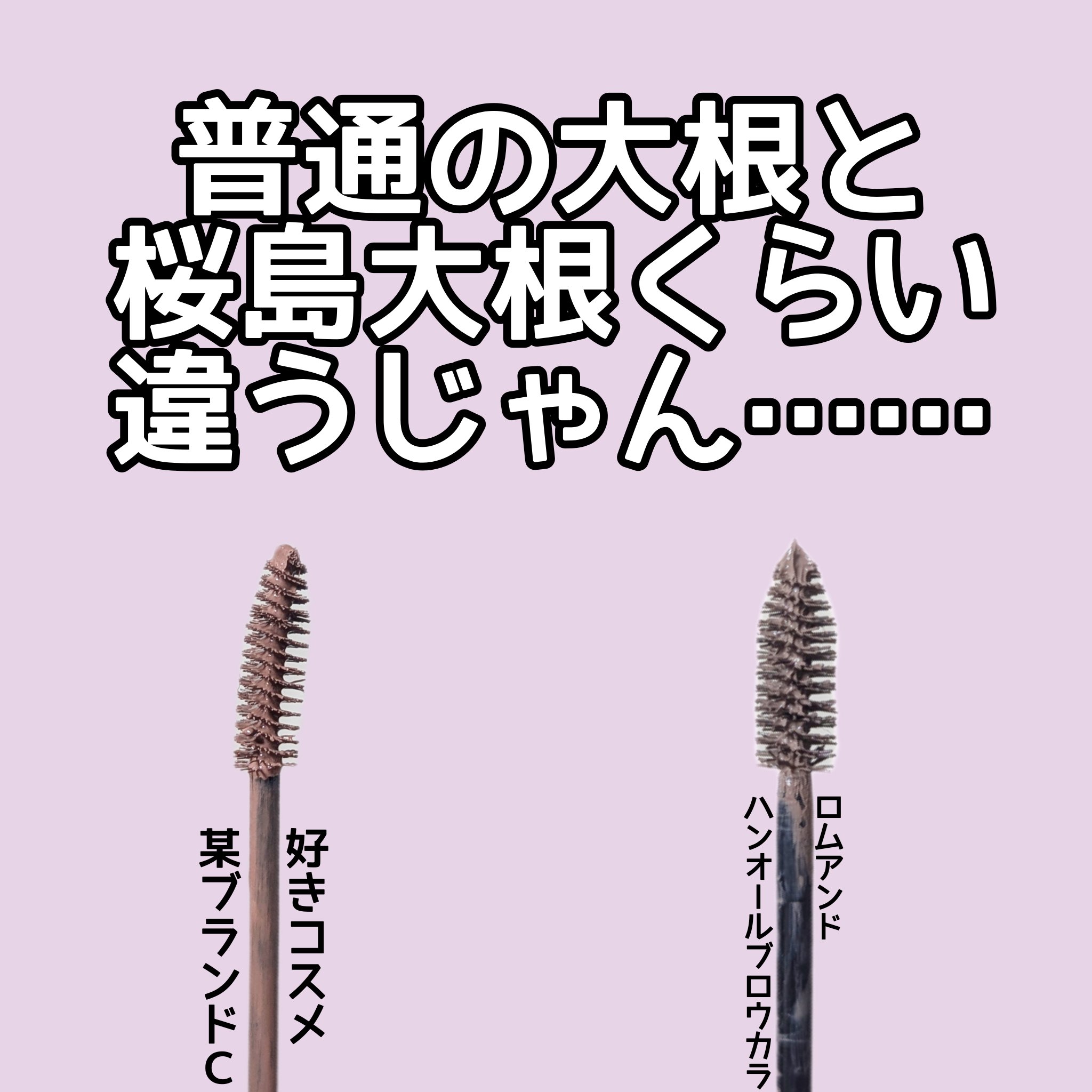 ハンオールブロウカラ/rom&nd/眉マスカラを使ったクチコミ（3枚目）