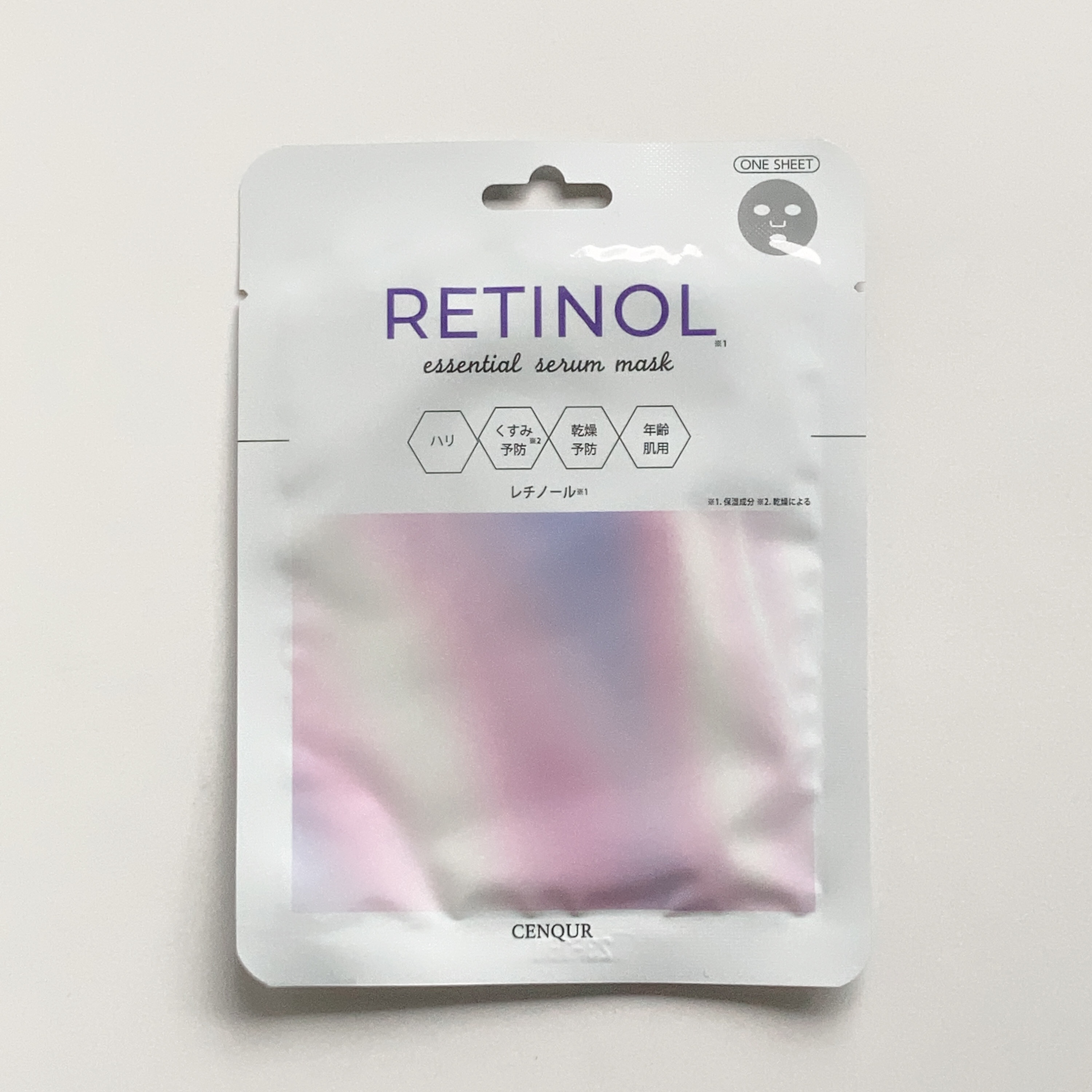 エッセンシャルセラムマスク レチノール/CENQUR/シートマスク・パックを使ったクチコミ（1枚目）