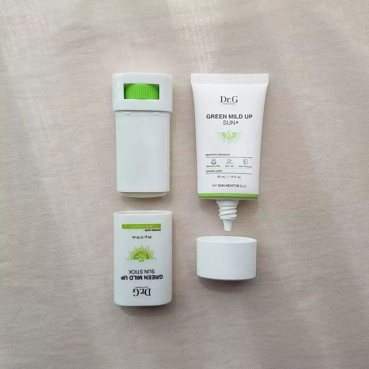 グリーンマイルドアップサンプラス/Dr.G/日焼け止めクリームを使ったクチコミ（2枚目）