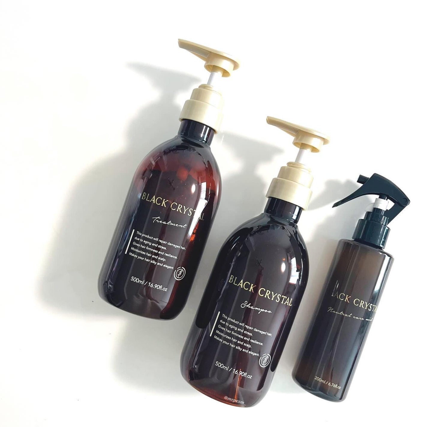 ブラッククリスタル シャンプー & トリートメント/BLACK CRYSTAL/サロンシャンプーを使ったクチコミ(1枚目)
