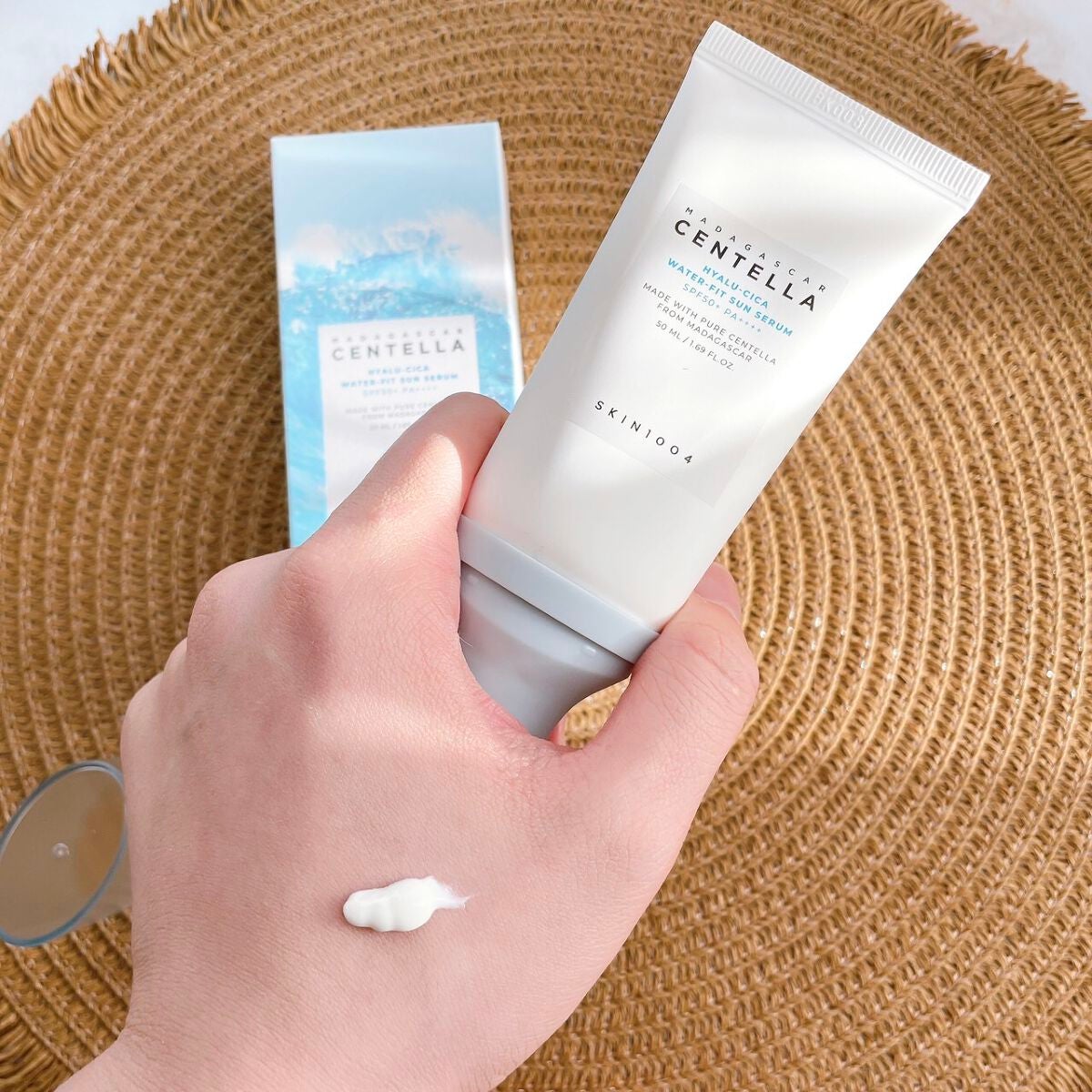 ヒアルーシカ ウォーターフィット サンセラム/SKIN1004/日焼け止めローションを使ったクチコミ(3枚目)