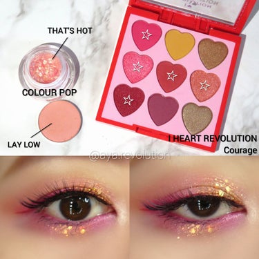 I Heart Revolution Heartbreakers Eyeshadow Palette/MAKEUP REVOLUTION/パウダーアイシャドウを使ったクチコミ（1枚目）