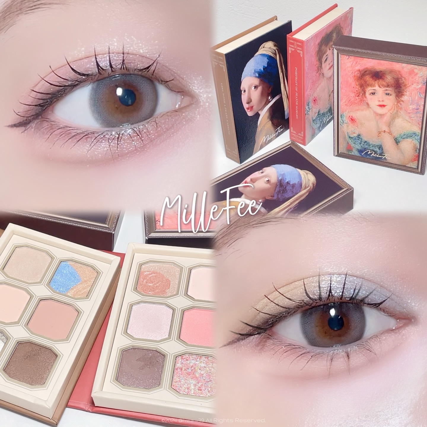 絵画アイシャドウパレット 13 真珠の耳飾りの少女/MilleFée/アイシャドウパレットを使ったクチコミ（1枚目）