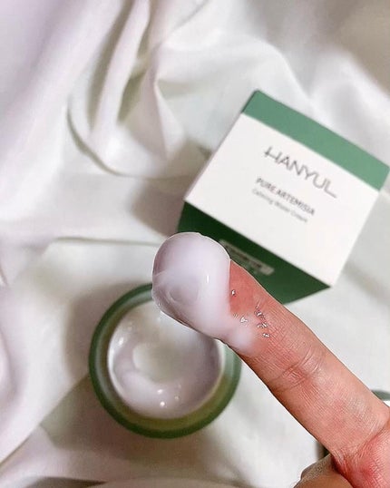 ピュアアルテミシア カーミングウォータークリーム/HANYUL(ハンユル)/フェイスクリームを使ったクチコミ(3枚目)