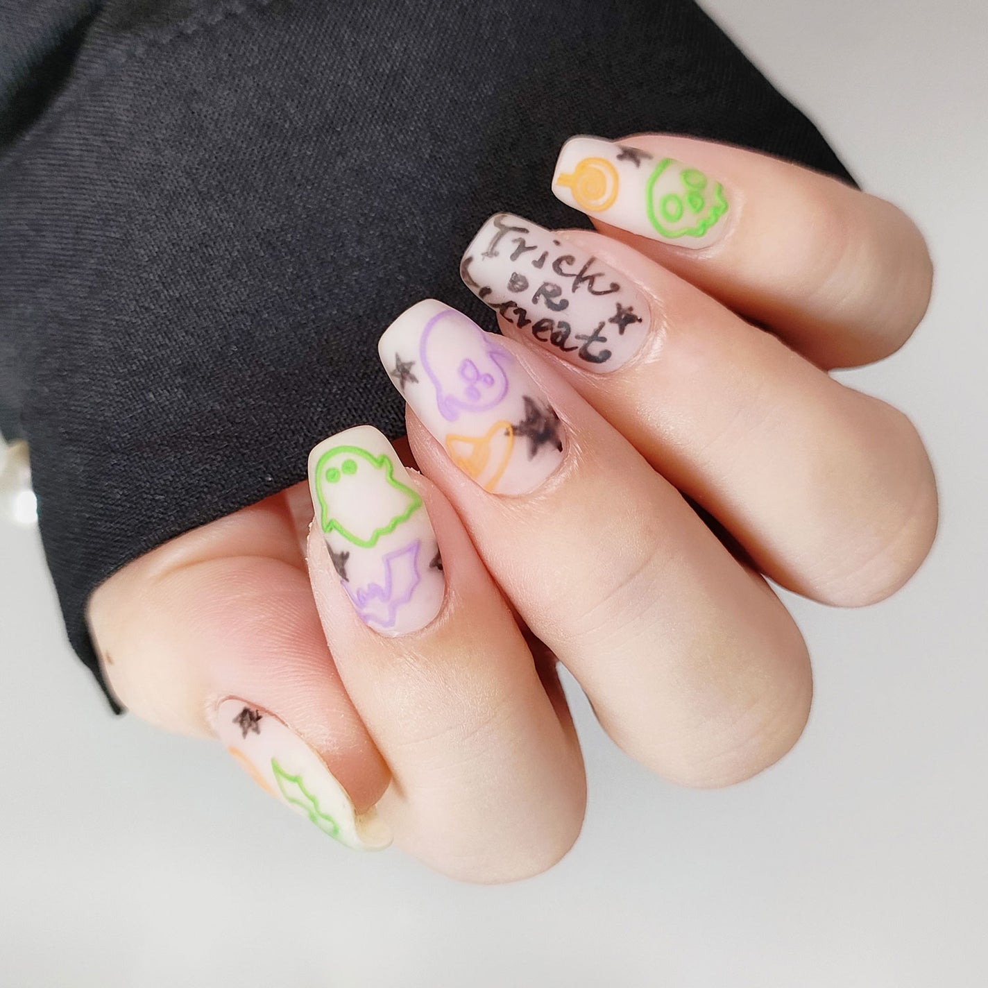 セミキュアジェルネイル(ハンド)/ohora/ネイルシールを使ったクチコミ(4枚目)