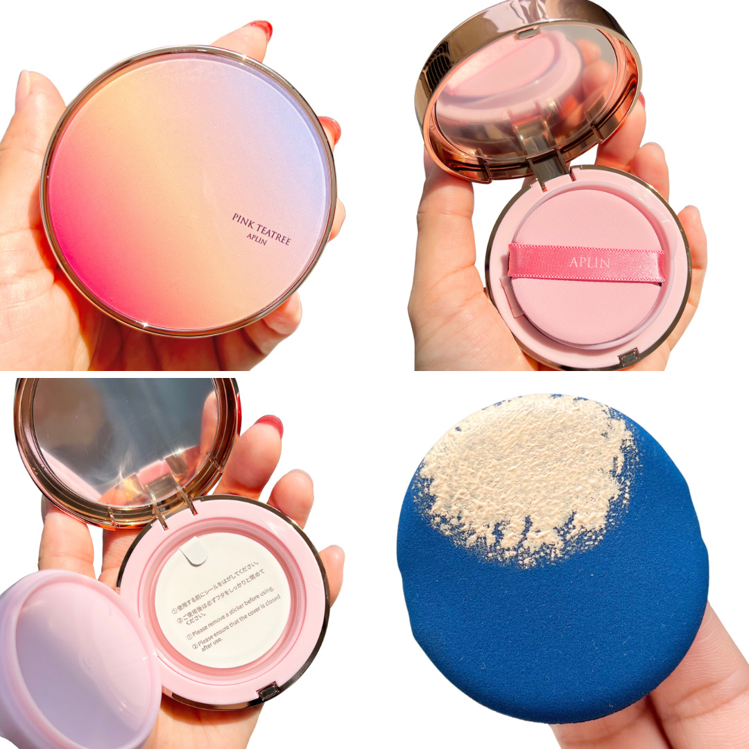 ピンクティーツリーカバーアップグロウクッション 23号 ウッディベージュ/APLIN/クッションファンデーションを使ったクチコミ（2枚目）