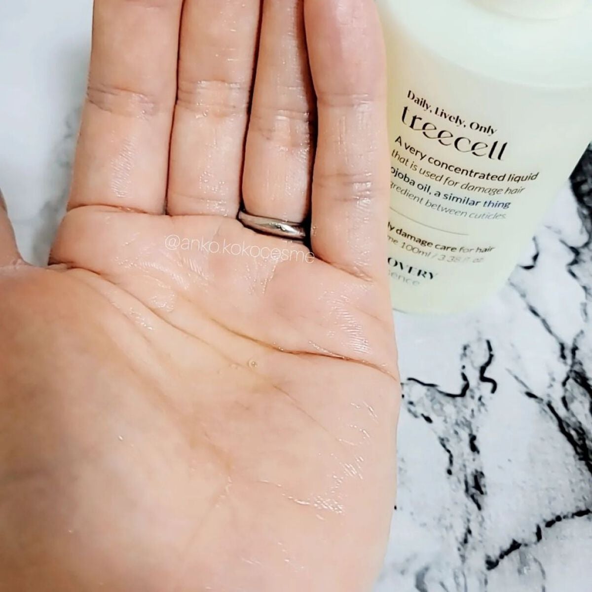 リカバリー オイルエッセンス/treecell/アウトバストリートメントを使ったクチコミ(4枚目)