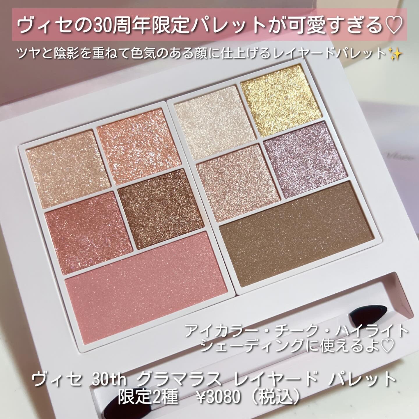 30th グラマラス レイヤード パレット/Visée/マルチパレットを使ったクチコミ（2枚目）