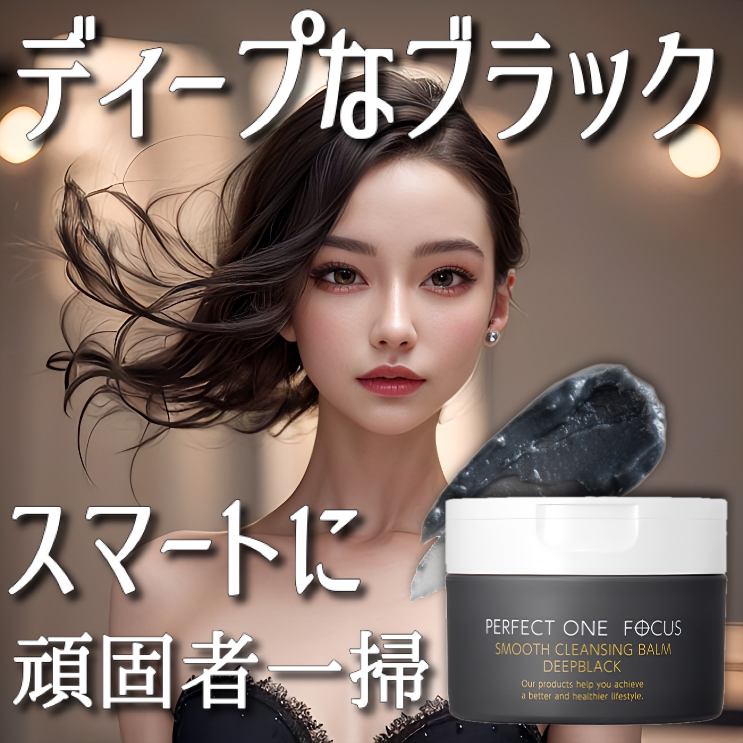 パーフェクトワンフォーカス スムースクレンジングバーム ディープブラック/PERFECT ONE  FOCUS/クレンジングバームを使ったクチコミ（1枚目）