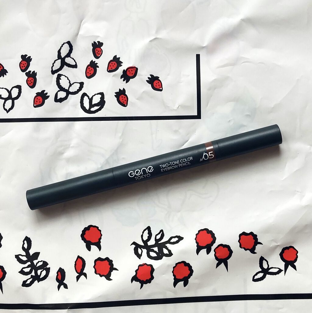 ツートンカラーアイブロウペンシル 05 赤み系ブラウンの髪に/GENE TOKYO/アイブロウペンシルを使ったクチコミ（1枚目）