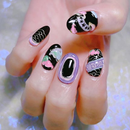 なかやまちえこ on LIPS 「★★★★★⠀⠀#nail#nails#nailart#ネイル#..」(4枚目)