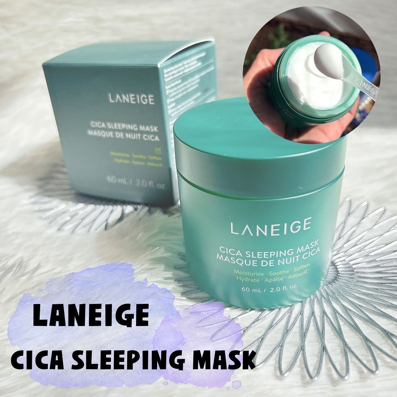 シカスリーピングマスク/LANEIGE/フェイスクリームを使ったクチコミ（2枚目）