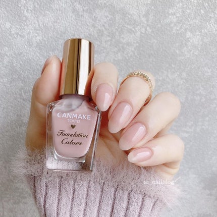 ファンデーションカラーズ 05 ピンクベージュ/キャンメイク/マニキュアを使ったクチコミ(1枚目)