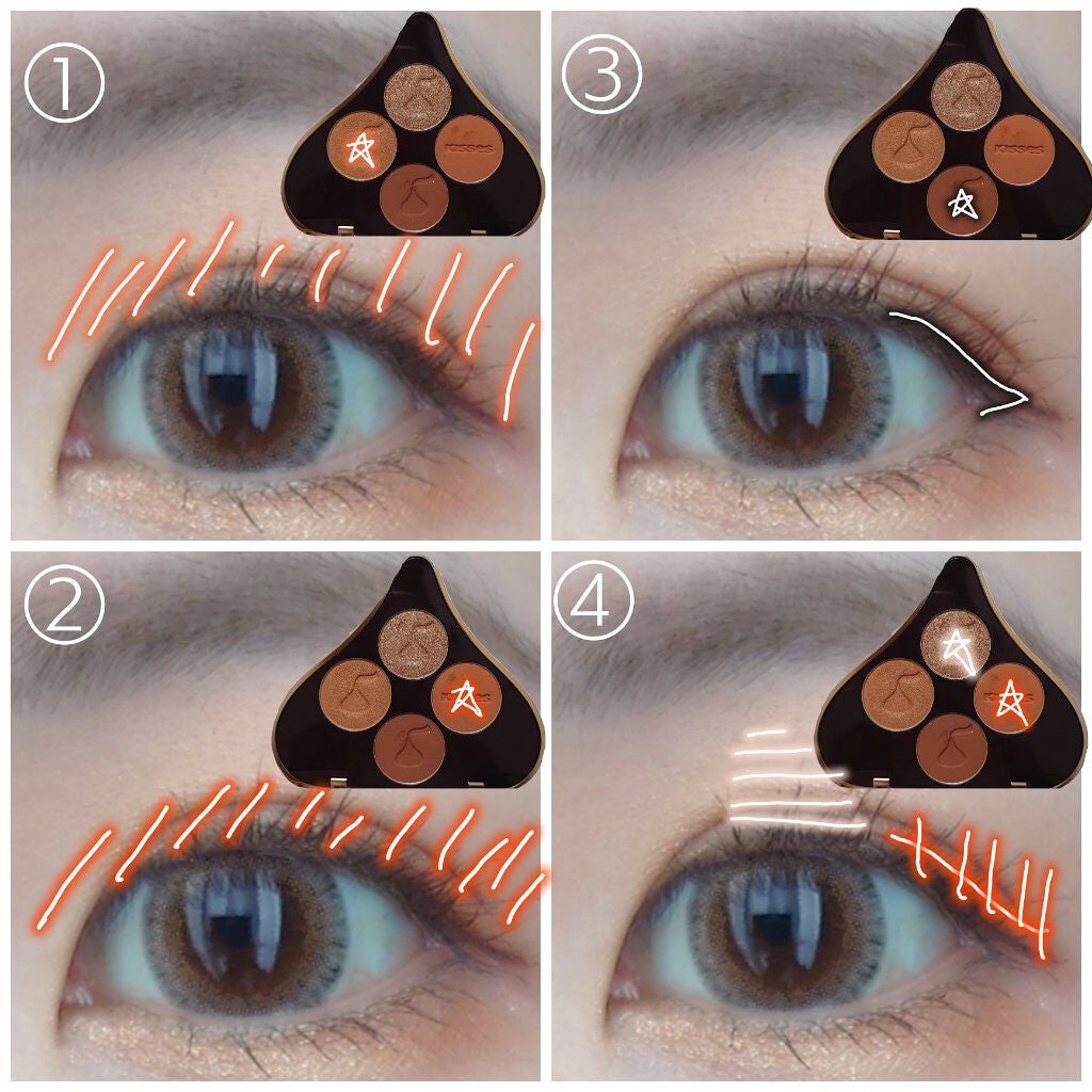 キスチョコレート プレイカラーアイズ/ETUDE/アイシャドウパレットを使ったクチコミ(6枚目)