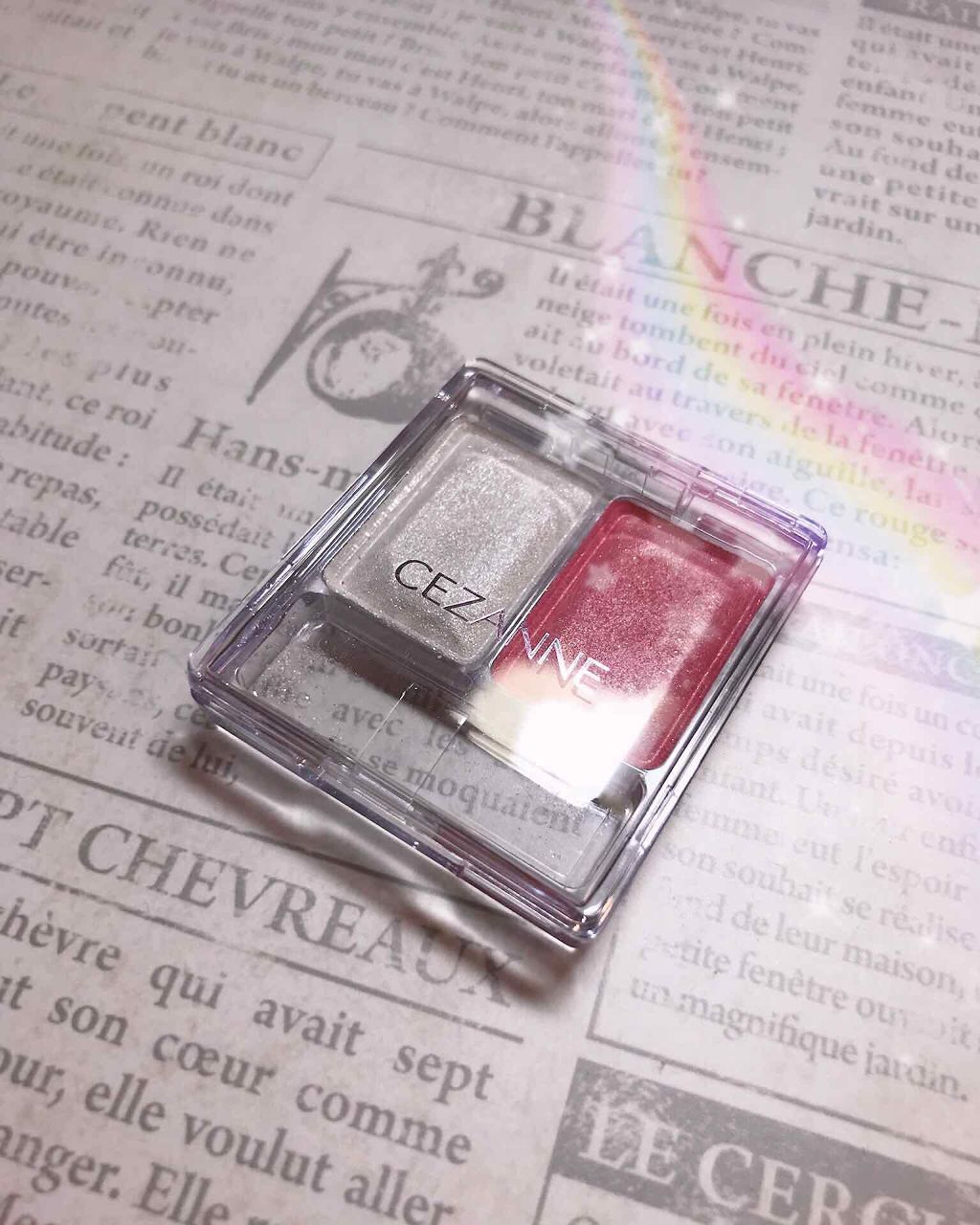 ツーカラー アイシャドウ ラメシリーズ/CEZANNE/アイシャドウパレットを使ったクチコミ（1枚目）