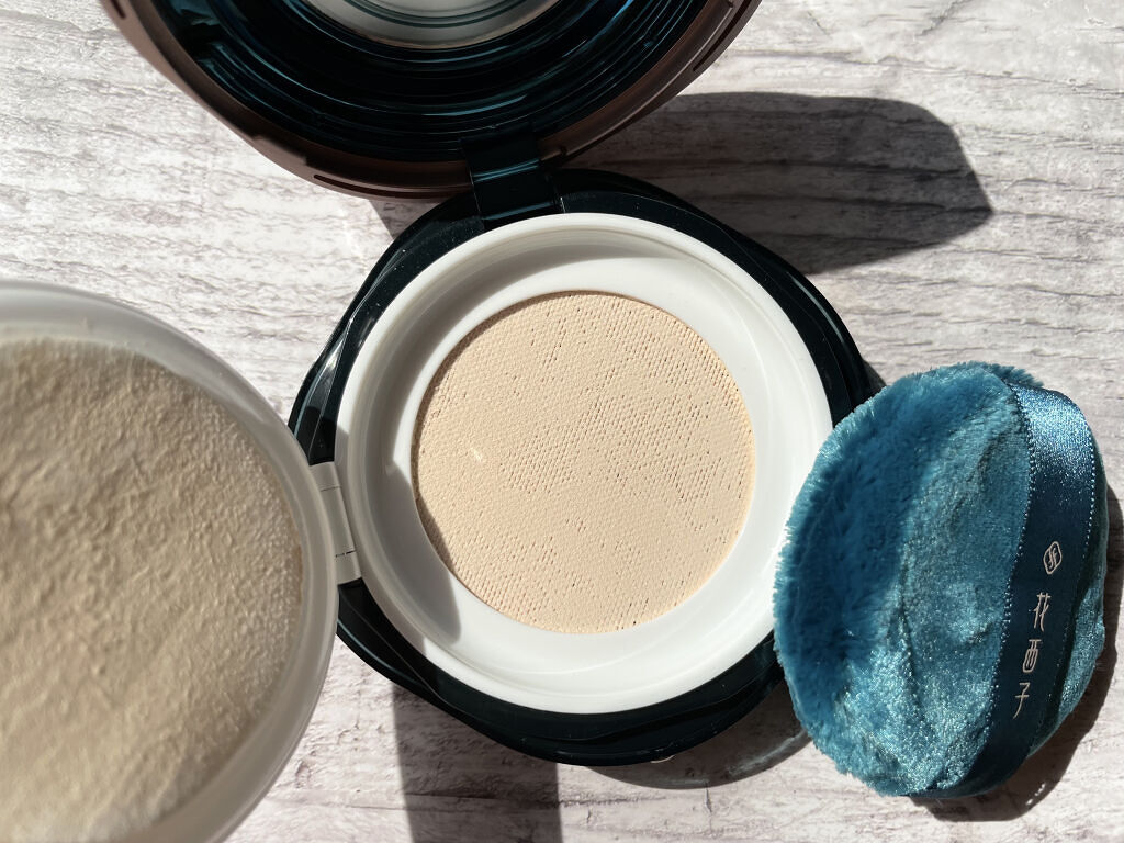 玉女桃花 エアフェイスパウダー/花西子/ルースパウダーを使ったクチコミ（3枚目）