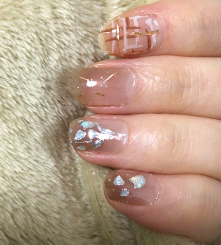 ネイルシール/Qoo10/ネイルシールを使ったクチコミ(2枚目)