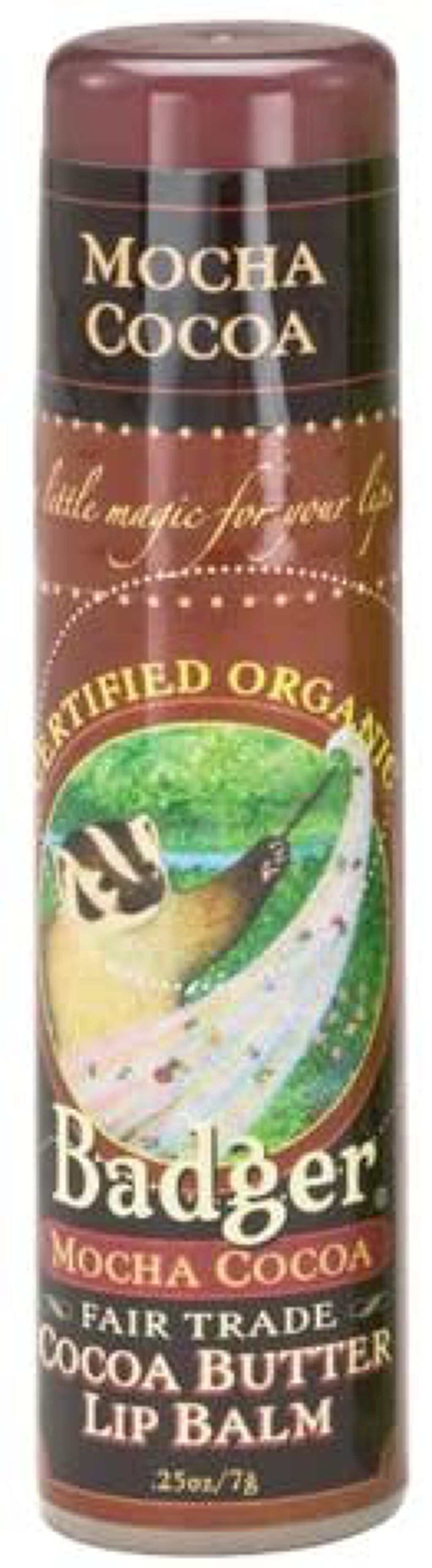 Badger(バジャー) ラージリップバームスティック（モカココア）