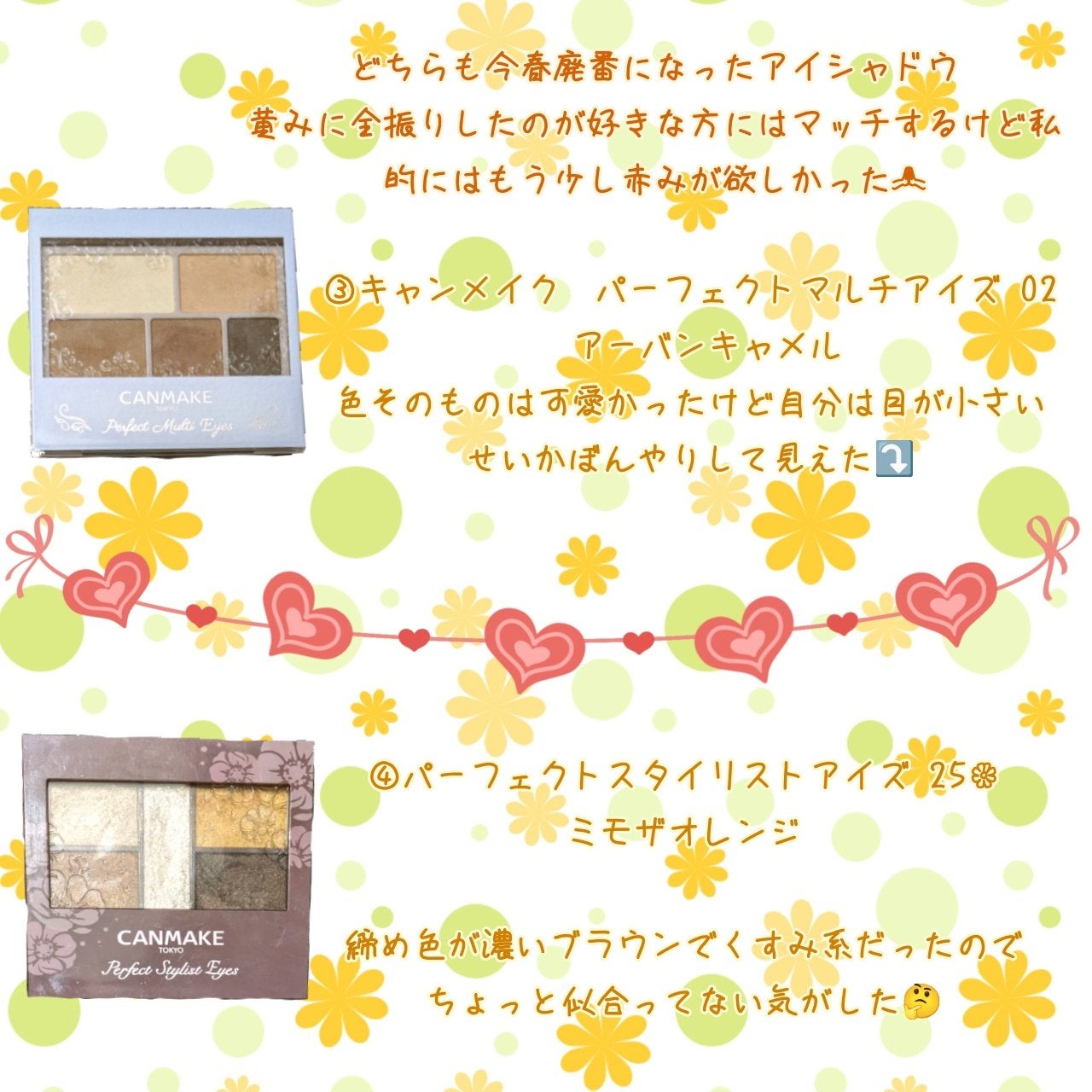 パーフェクトマルチアイズ/キャンメイク/アイシャドウパレットを使ったクチコミ(3枚目)