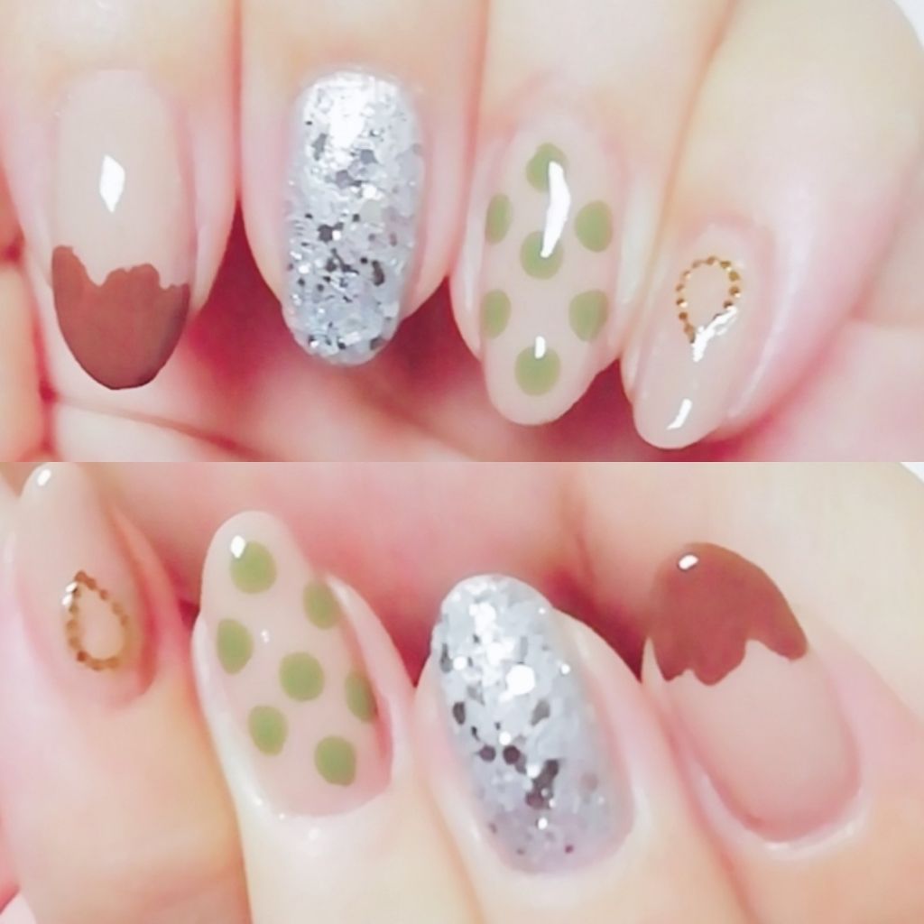 メタルカラーネイル プラチナシルバー　/キャンドゥ/マニキュアを使ったクチコミ（3枚目）