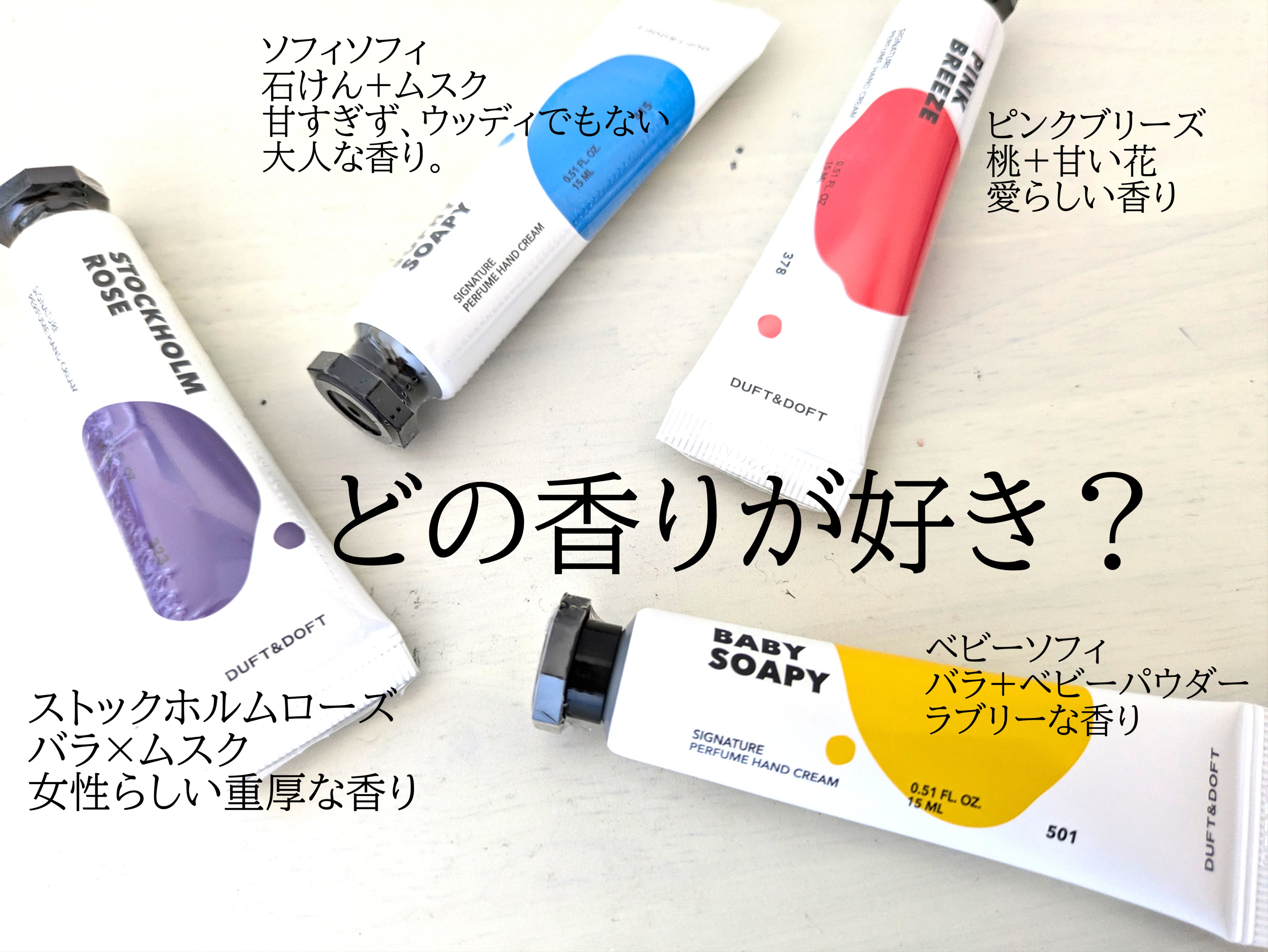 シグネチャーパフュームハンドクリーム ソフィーソーピー/DUFT&DOFT/ハンドクリームを使ったクチコミ（1枚目）