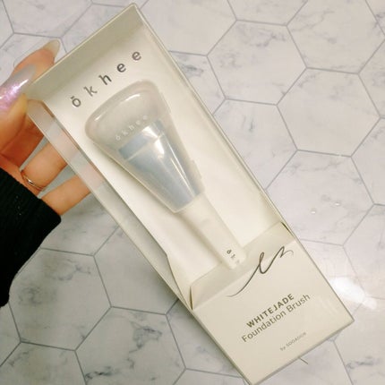 okhee 白玉ファンデーションブラシ/SOOA DOR/メイクブラシを使ったクチコミ(5枚目)