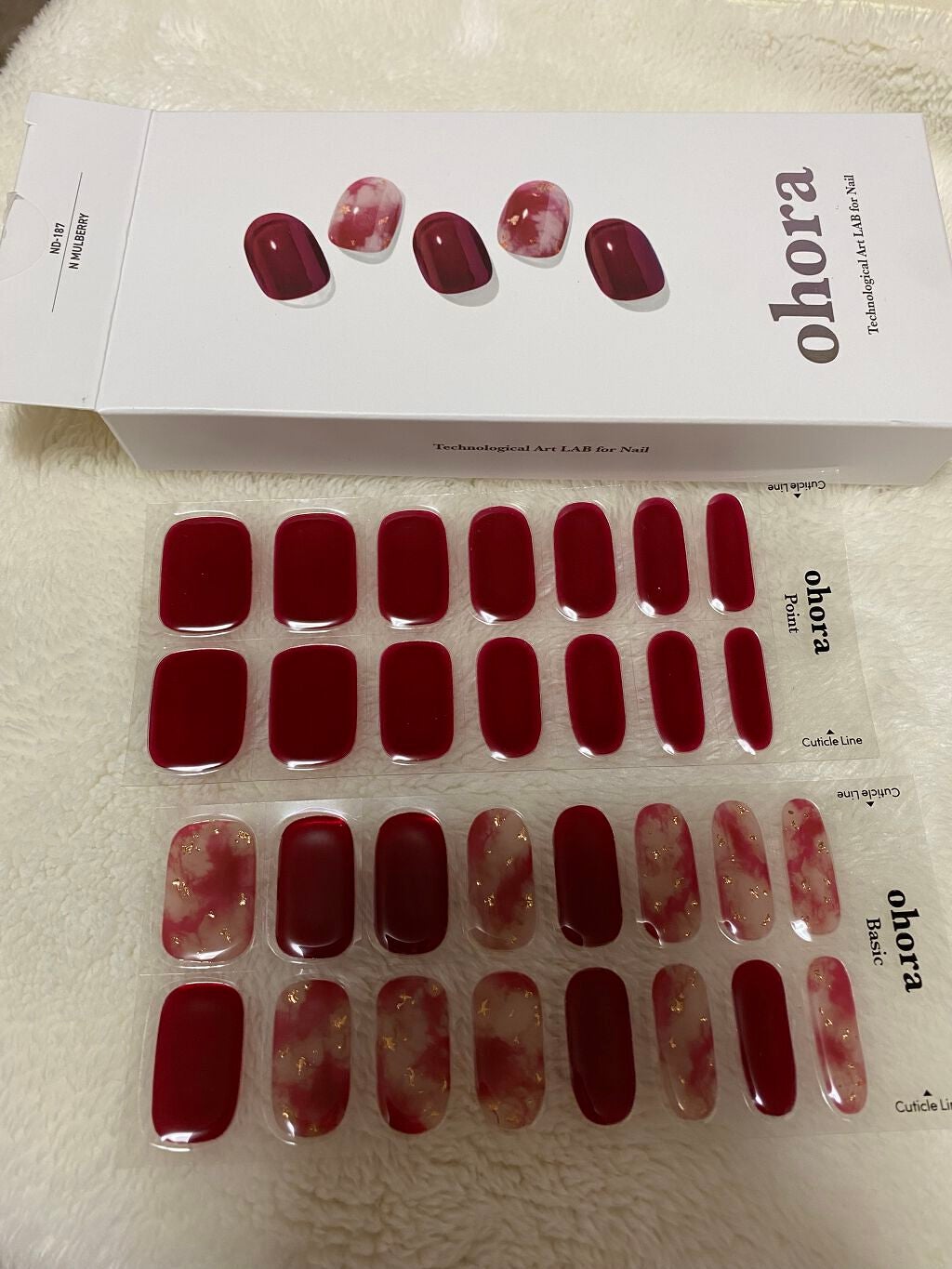 セミキュアジェルネイル(ハンド)/ohora/ネイルシールを使ったクチコミ(2枚目)