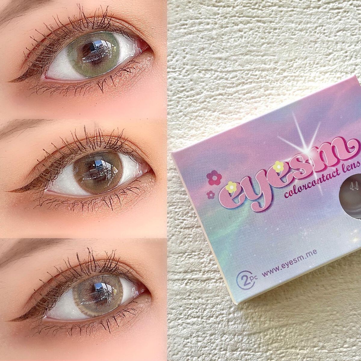 Burnt Brown/eyesm/カラーコンタクトレンズを使ったクチコミ（1枚目）