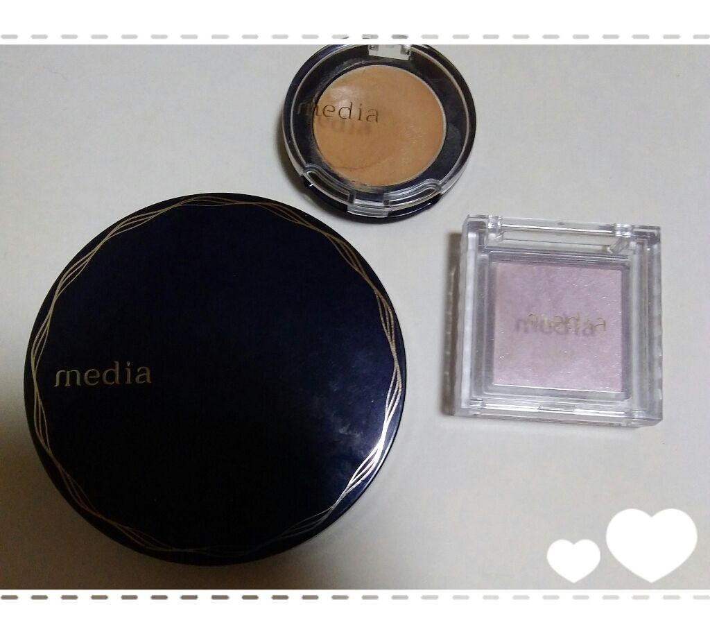 ブライトアップパウダー/media/プレストパウダーを使ったクチコミ（1枚目）