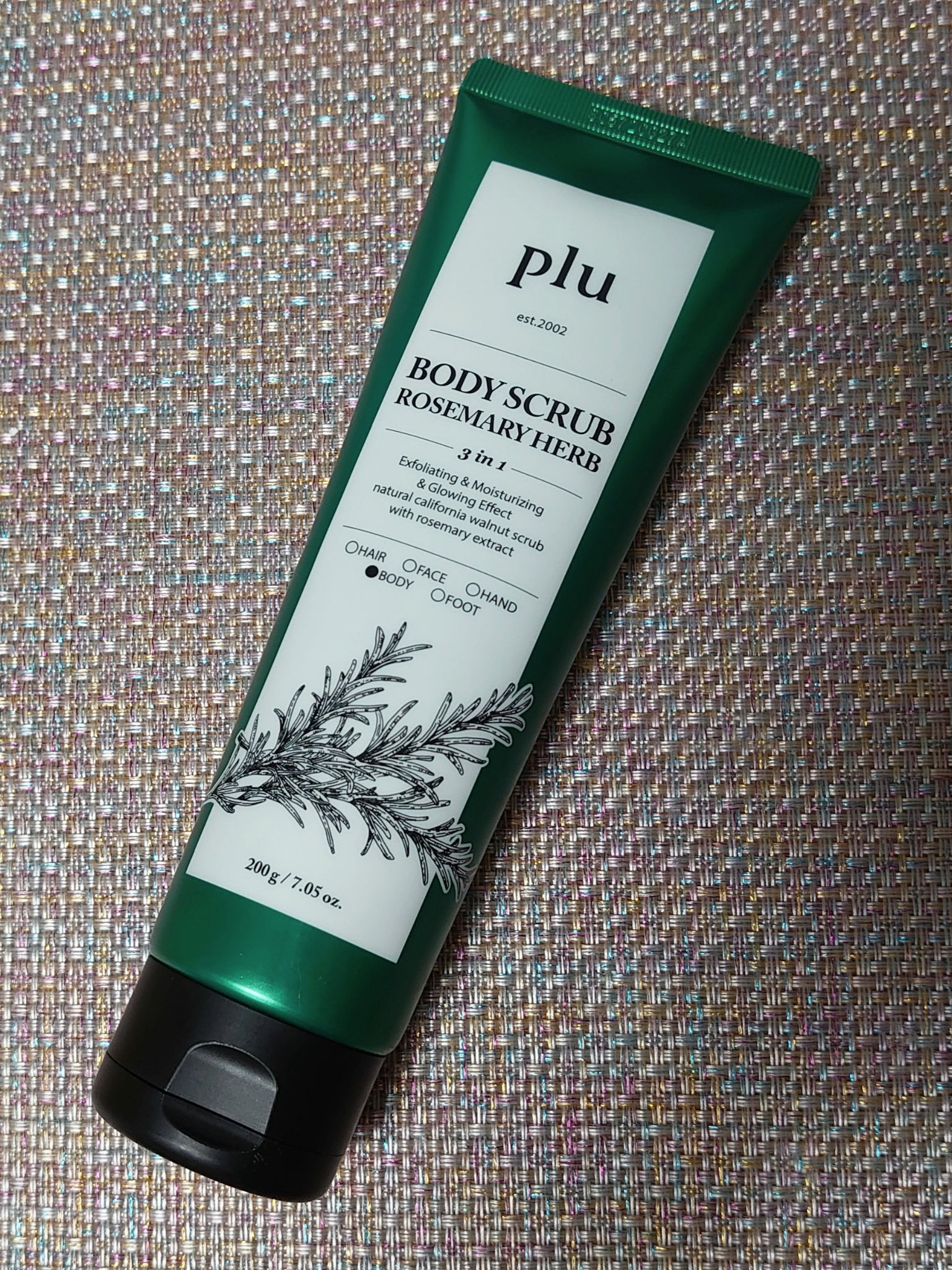 オリジナルボディスクラブ ローズマリーハーブ/plu/ボディスクラブを使ったクチコミ（1枚目）