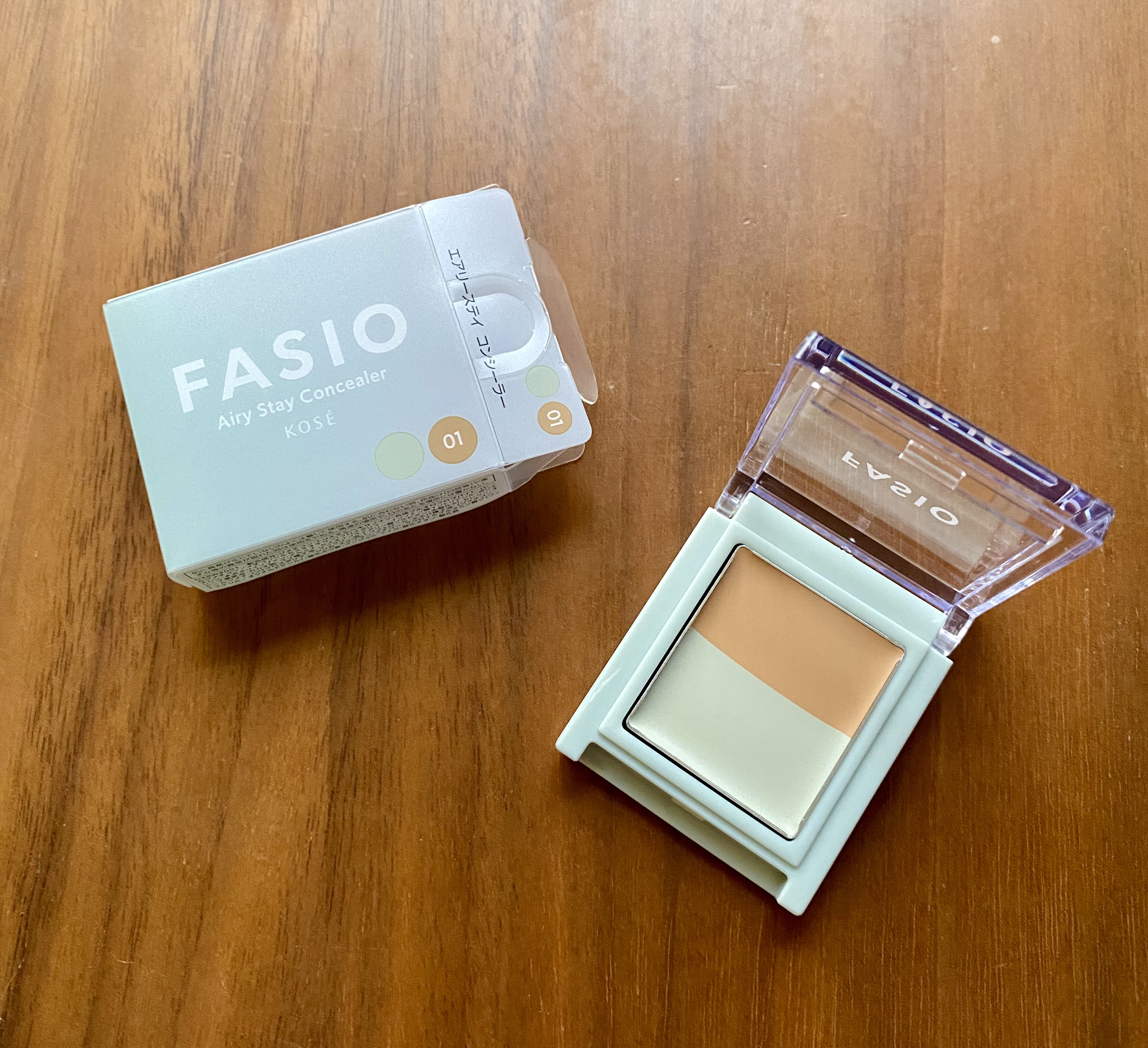 エアリーステイ コンシーラー/FASIO/パレットコンシーラーを使ったクチコミ（1枚目）