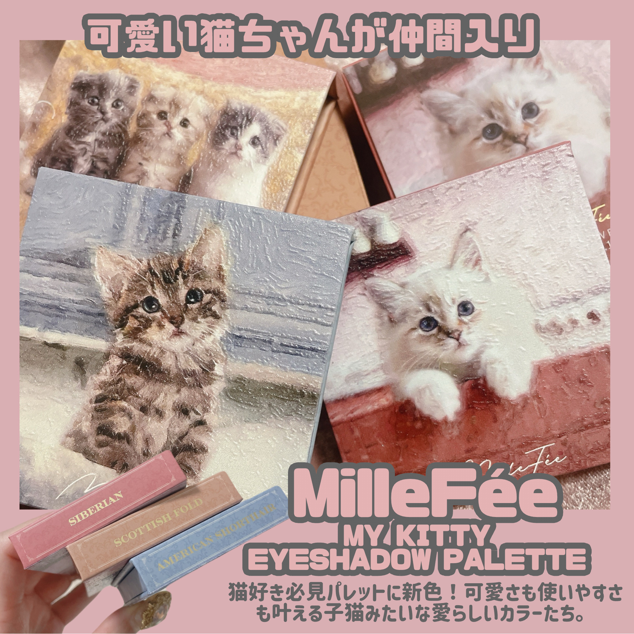 マイキティアイパレット/MilleFée/アイシャドウパレットを使ったクチコミ（2枚目）