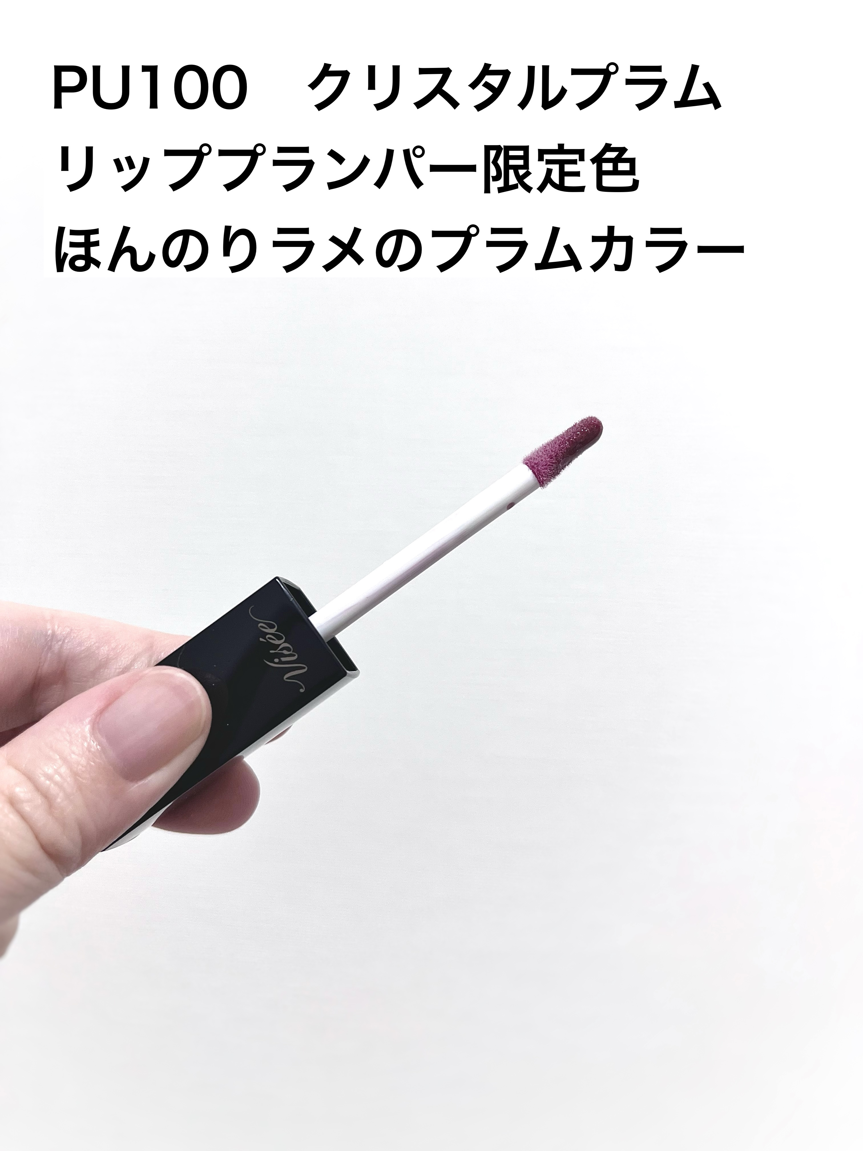 エッセンス リッププランパー PU100 クリスタルプラム(限定)/Visée/リッププランパーを使ったクチコミ（2枚目）