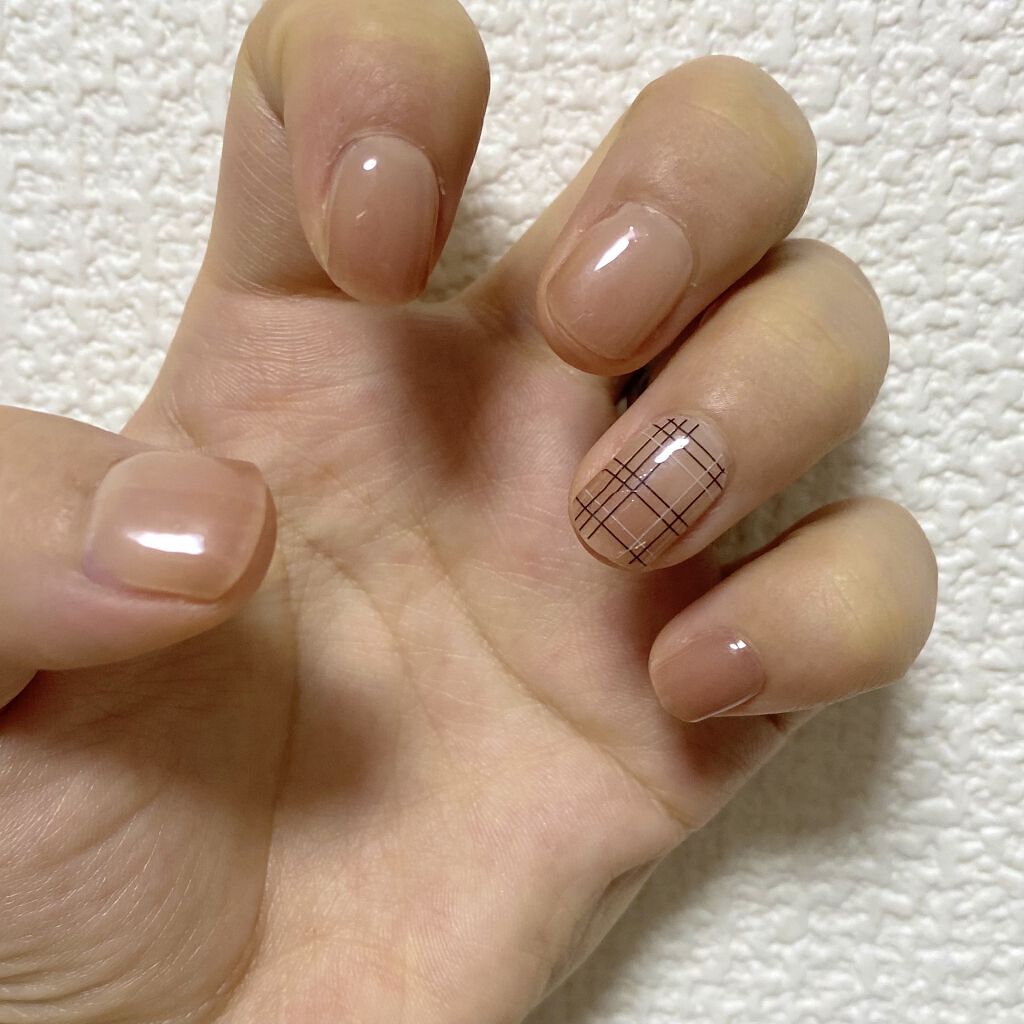 セミキュアジェルネイル（ハンド） ND-018 N Mild latte/ohora/ネイルシールを使ったクチコミ（1枚目）