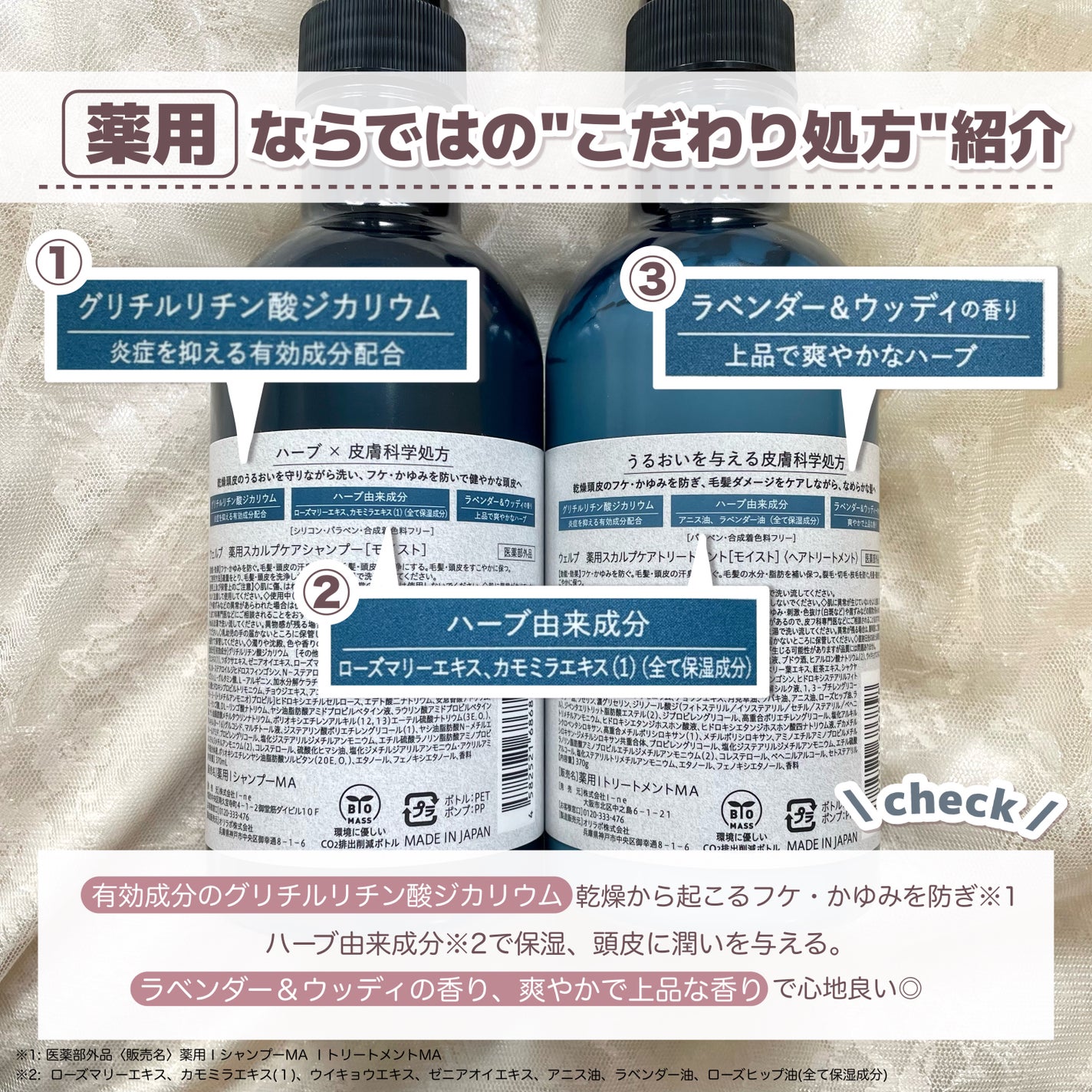 薬用スカルプケアシャンプー/トリートメント モイスト/WELLP/市販シャンプーを使ったクチコミ(6枚目)