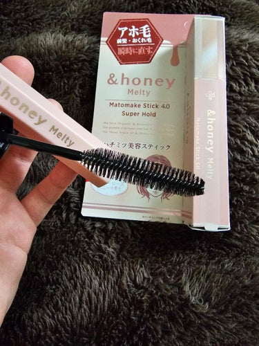 アンドハニー メルティ マトメイクスティック スーパーホールド 4.0/&honey/ヘアジェルを使ったクチコミ（2枚目）