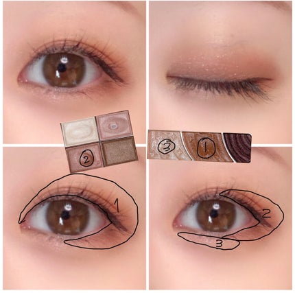 スキニーリッチシャドウ/excel/アイシャドウパレットを使ったクチコミ(3枚目)