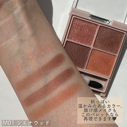 シルキースフレアイズ(マットタイプ)/キャンメイク/アイシャドウパレットを使ったクチコミ(4枚目)