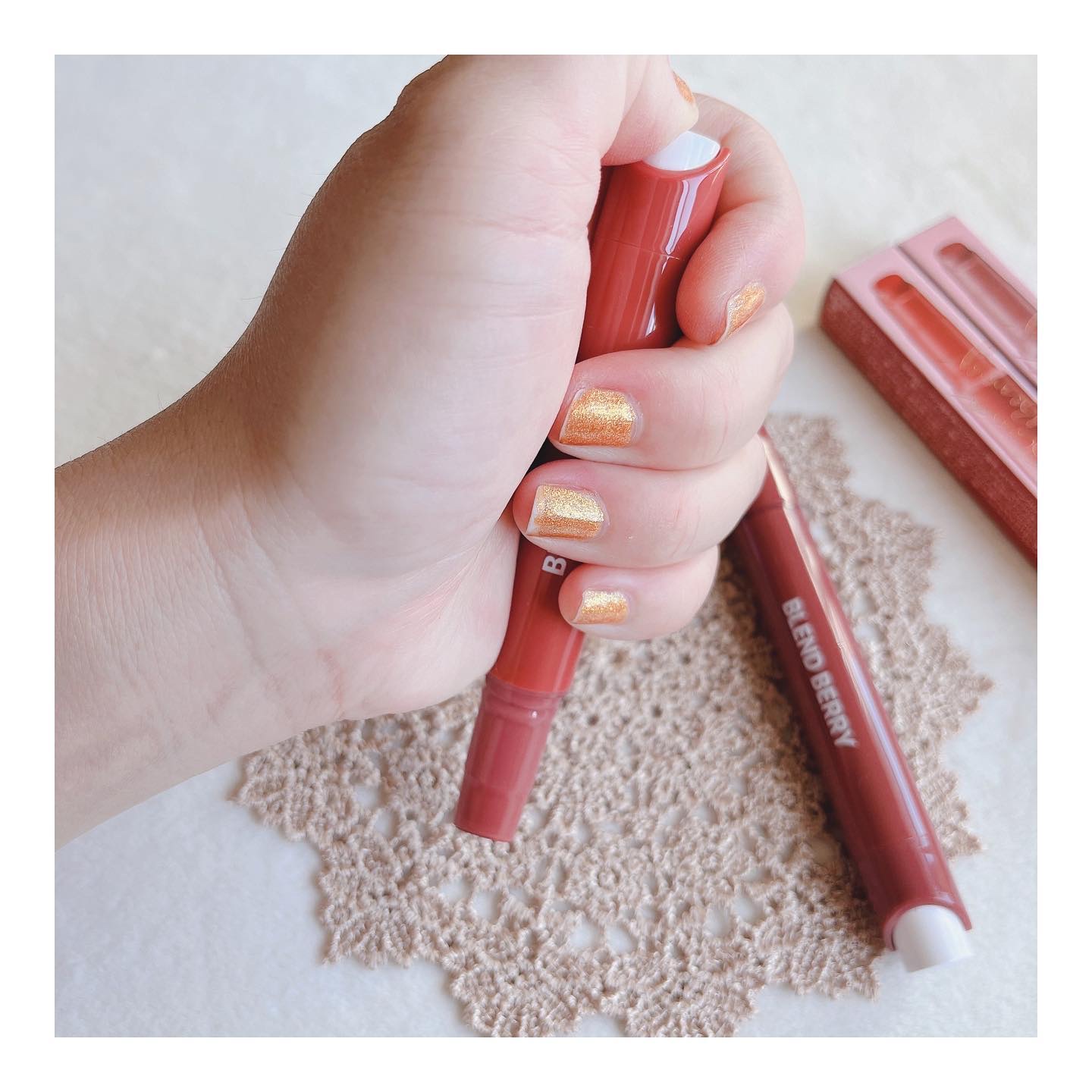 ブレンドベリー リップバルーン 012 酔い心地モーヴブラウン/BLEND BERRY/口紅を使ったクチコミ（2枚目）