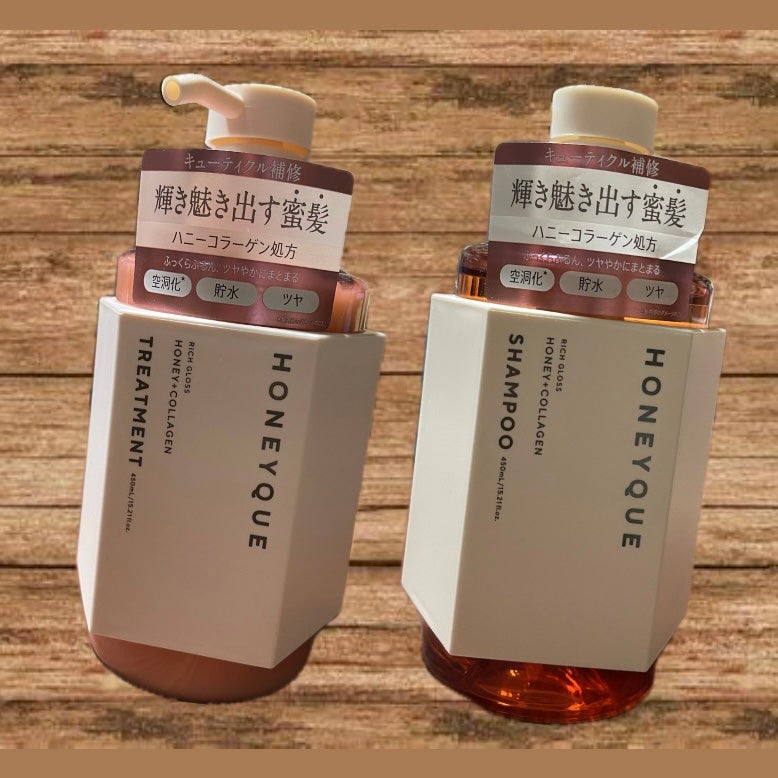 リッチグロス シャンプー シャイニー/ヘアトリートメント シャイニー/ハニーク/市販シャンプーを使ったクチコミ(1枚目)