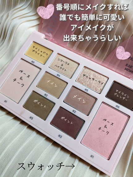 ナンバリングアイパレット/APRILSKIN/アイシャドウパレットを使ったクチコミ(2枚目)